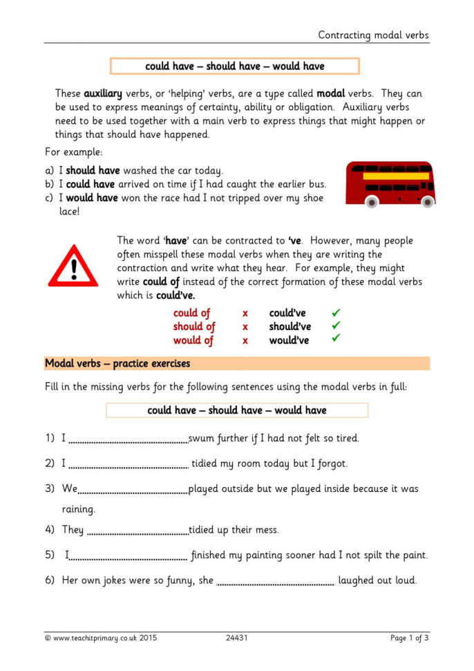 Contracting Modal Verbs
