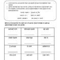 Contraction Worksheets For Ft Grade For Download  Math