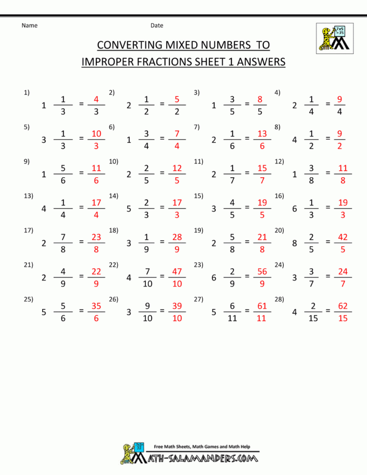 Convert Improper Fraction