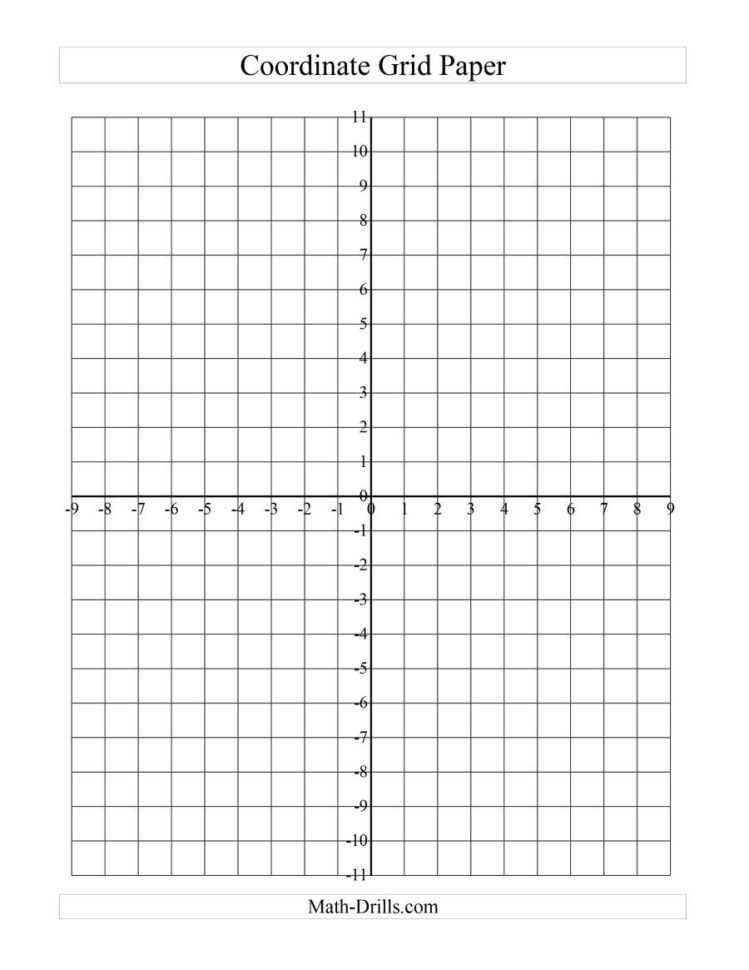 Coordinate Grid Paper Large Grid A
