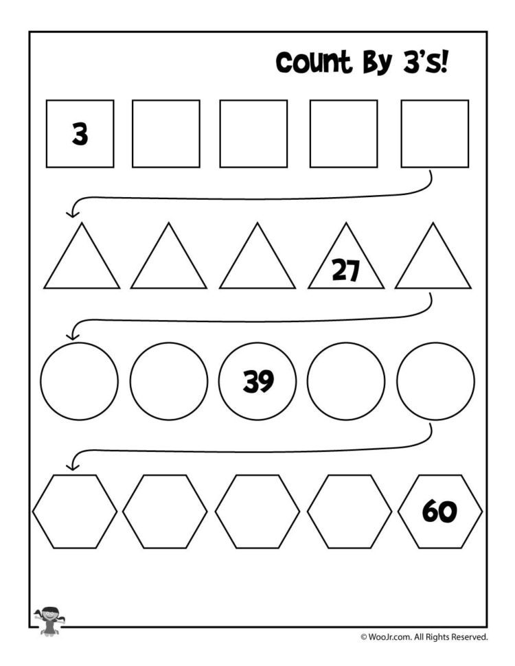 Count3's Worksheet  Woo Jr Kids Activities