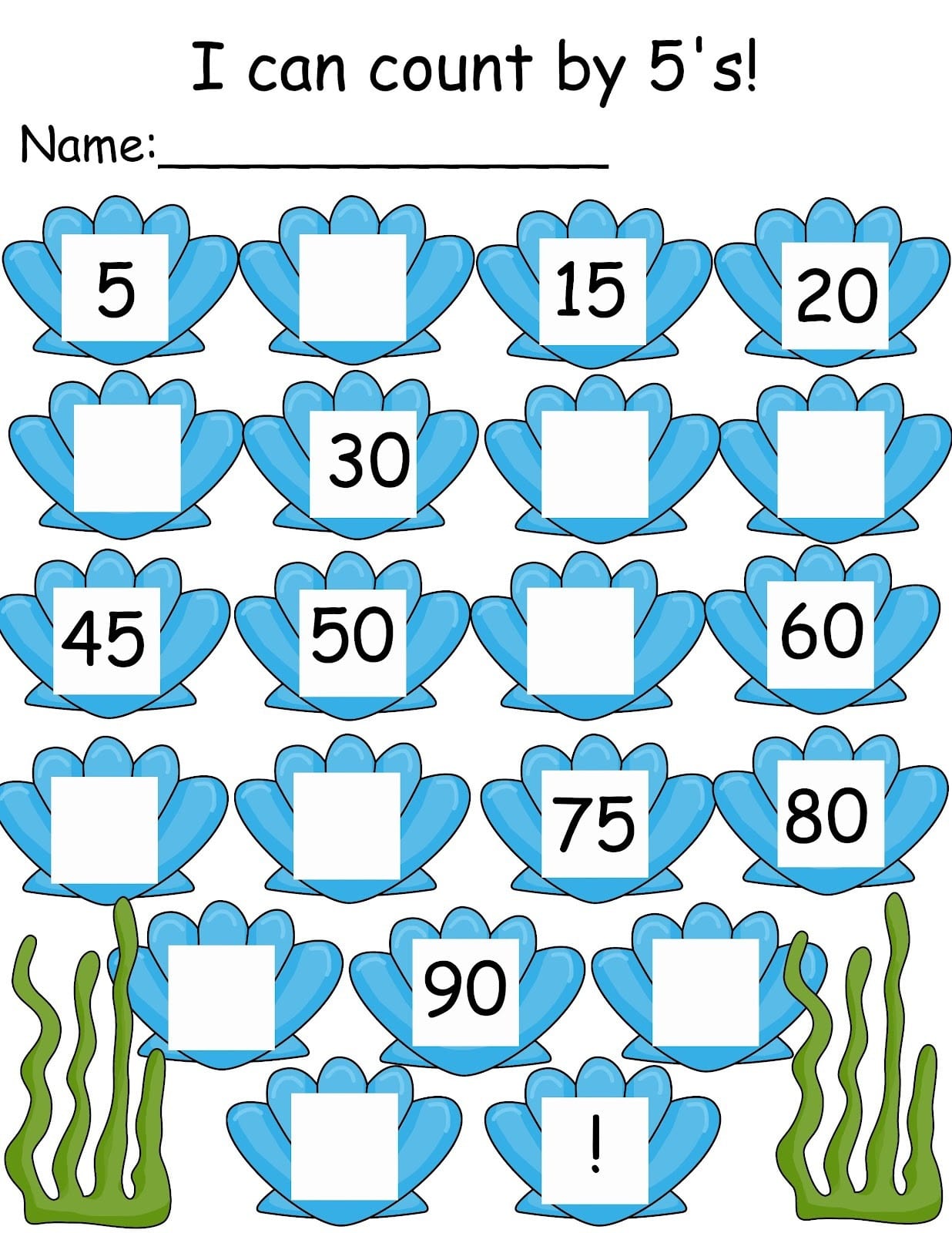 Count By 5 Worksheet Db excel