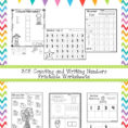 Counting And Writing Numbers Worksheets Zip Etsy Preschool