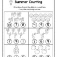 Counting Worksheets Summer Math And Activities For Preschool