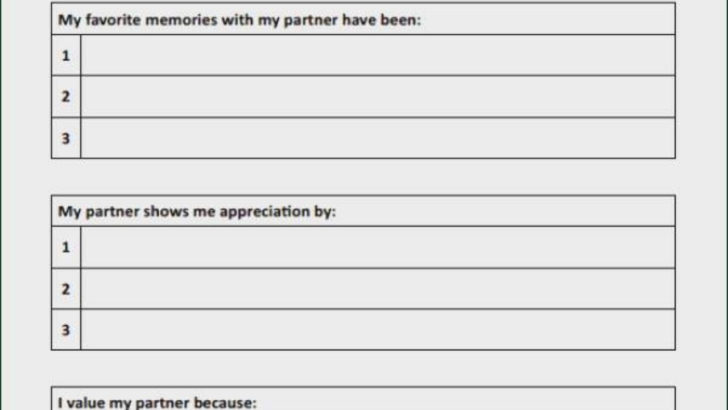 Free Marriage Counseling Worksheets