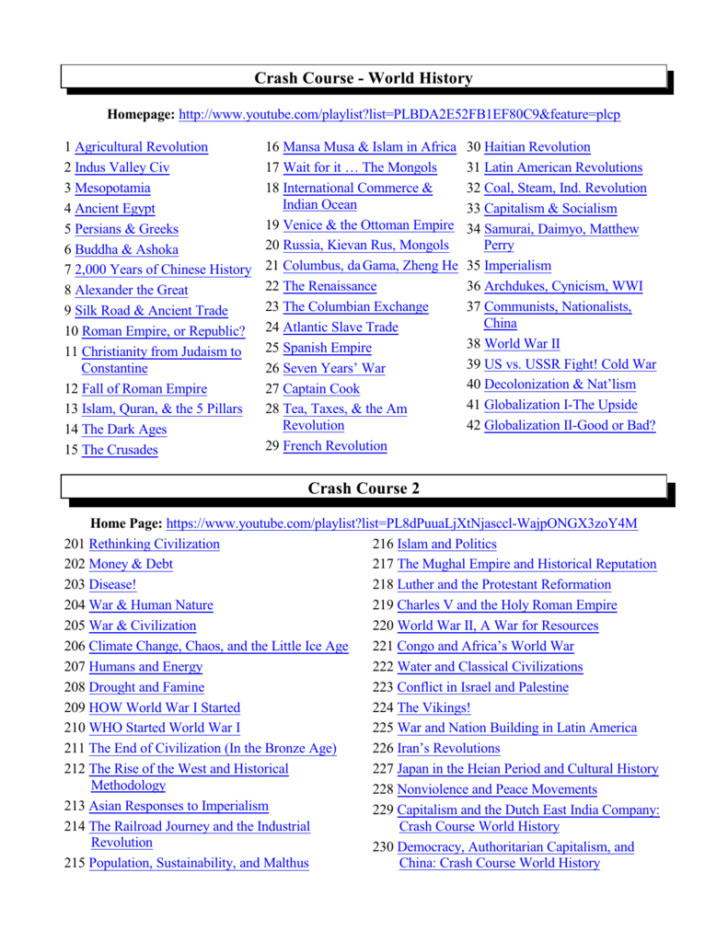 crash course world history worksheet answers db excelcom