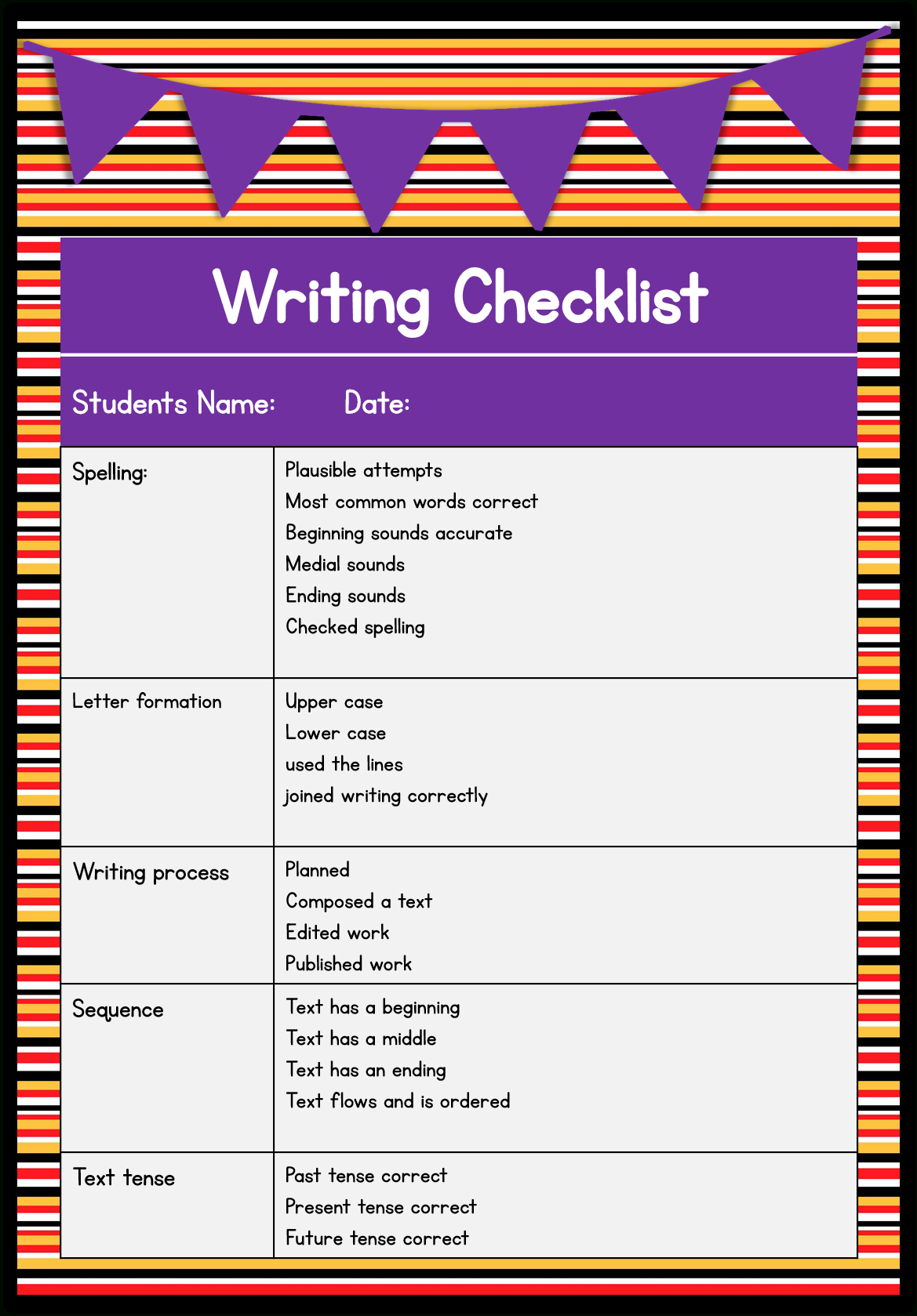 creative writing worksheet for year 2