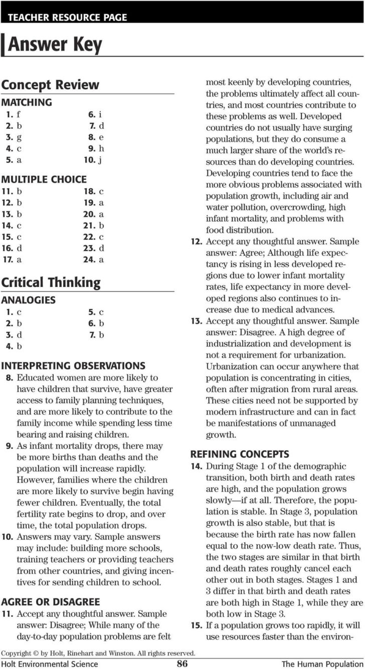 Science Skills Worksheet Answer Key