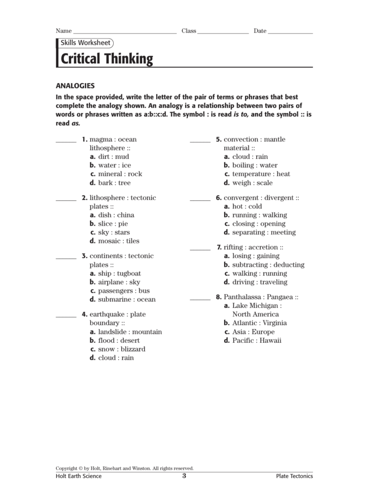Critical Thinking  Leon County Schools Critical Thinking  Leon County Schools