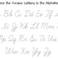 Cursive Alphabet Tracing Worksheets Az Pdf  Printable