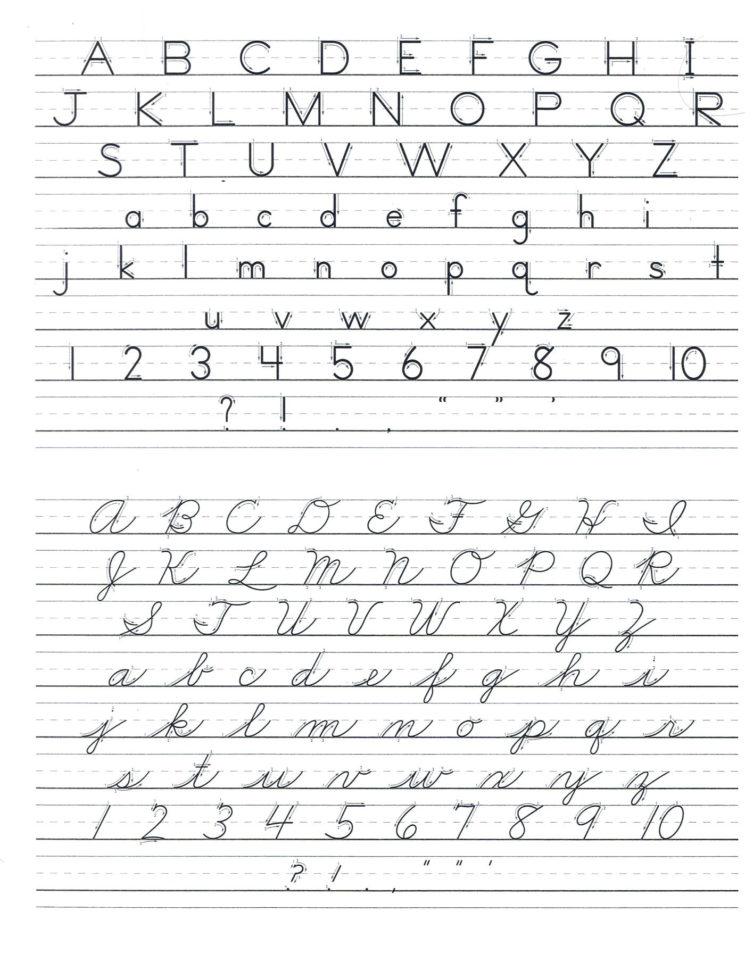 How To Learn Cursive Writing Worksheets
