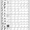 Cursive Letters Trace Letter Format Victorian Modern