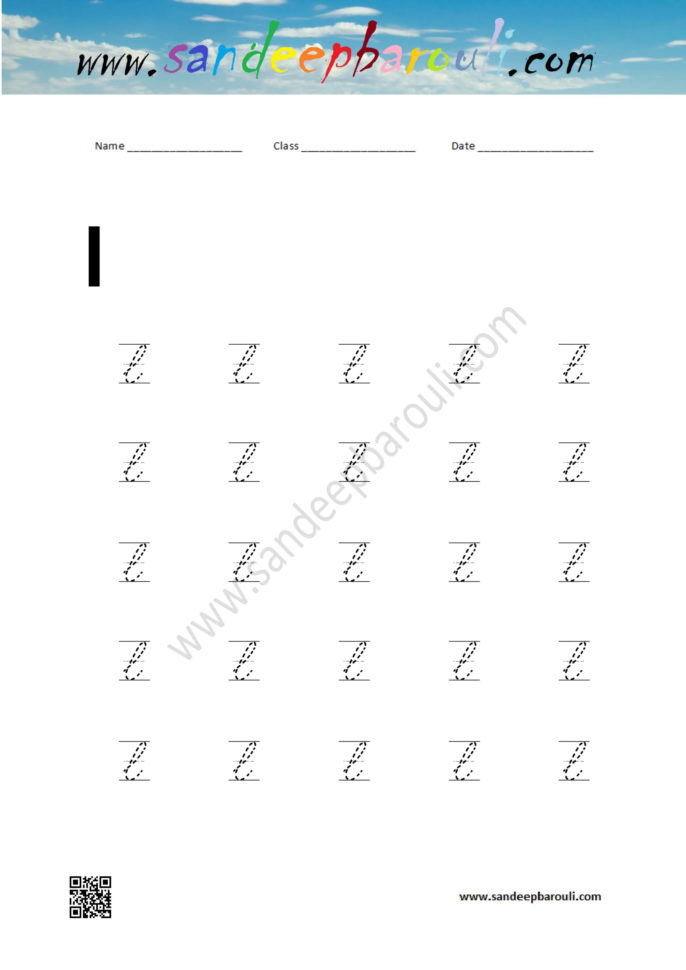 Cursive Writing Worksheet For Small Letters L – Sandeepbarouli