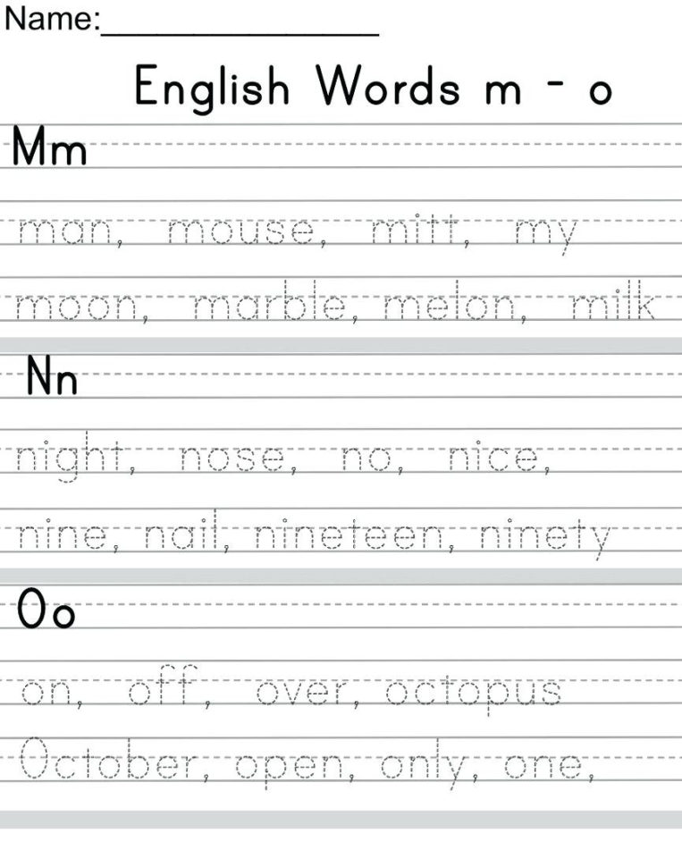 Custom Handwriting Worksheets – Sandboxpaperco