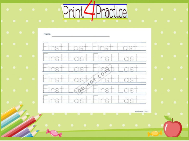 Custom Name Tracing Worksheets