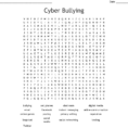 Cyber Bullying Word Search  Word