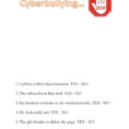 Cyberbullying Interactive Worksheet
