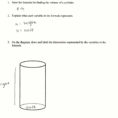 Cylinder Formula Students Are Asked To Write The Formula For The
