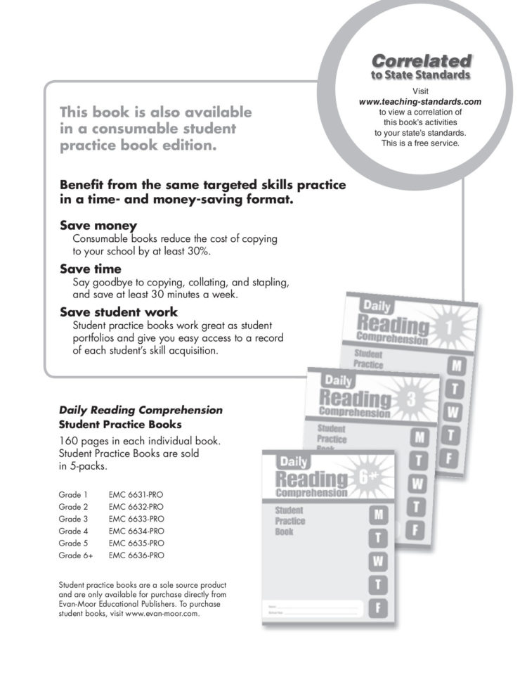 Daily 5 Reading Comprehension Grade 5 1 Pages 101  150