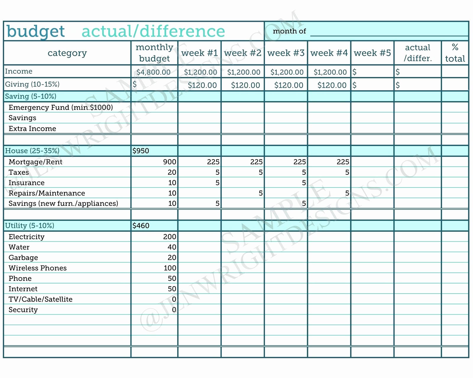 Dave Ramsey Budget Spreadsheet Excel —