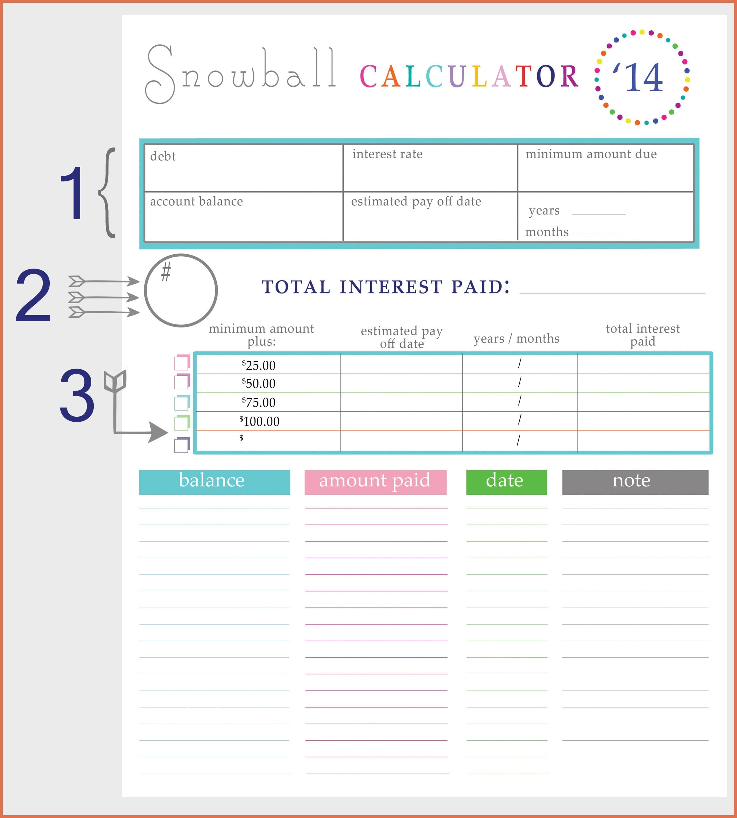 Dave Ramsey Spreadsheets Debt Snowball Spreadsheet Excel