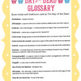 Day Of The Dead Glossary Dia De Los Muertos Terms  Traditions