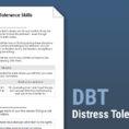 Dbt Distress Tolerance Skills Worksheet  Therapist Aid