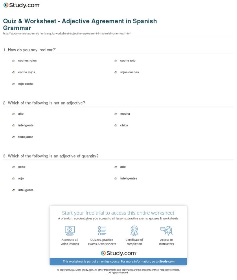 Demonstrative Adjectives Demonstrative Adjectives Worksheets