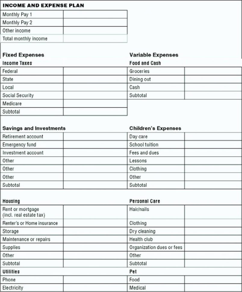Denhjwvkk Income Tax Worksheet 2019 Simple Budget Worksheet  Yooob