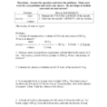Density Worksheet 1 Directions Answer The