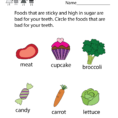 Dental Health Worksheet  Free Kindergarten Learning