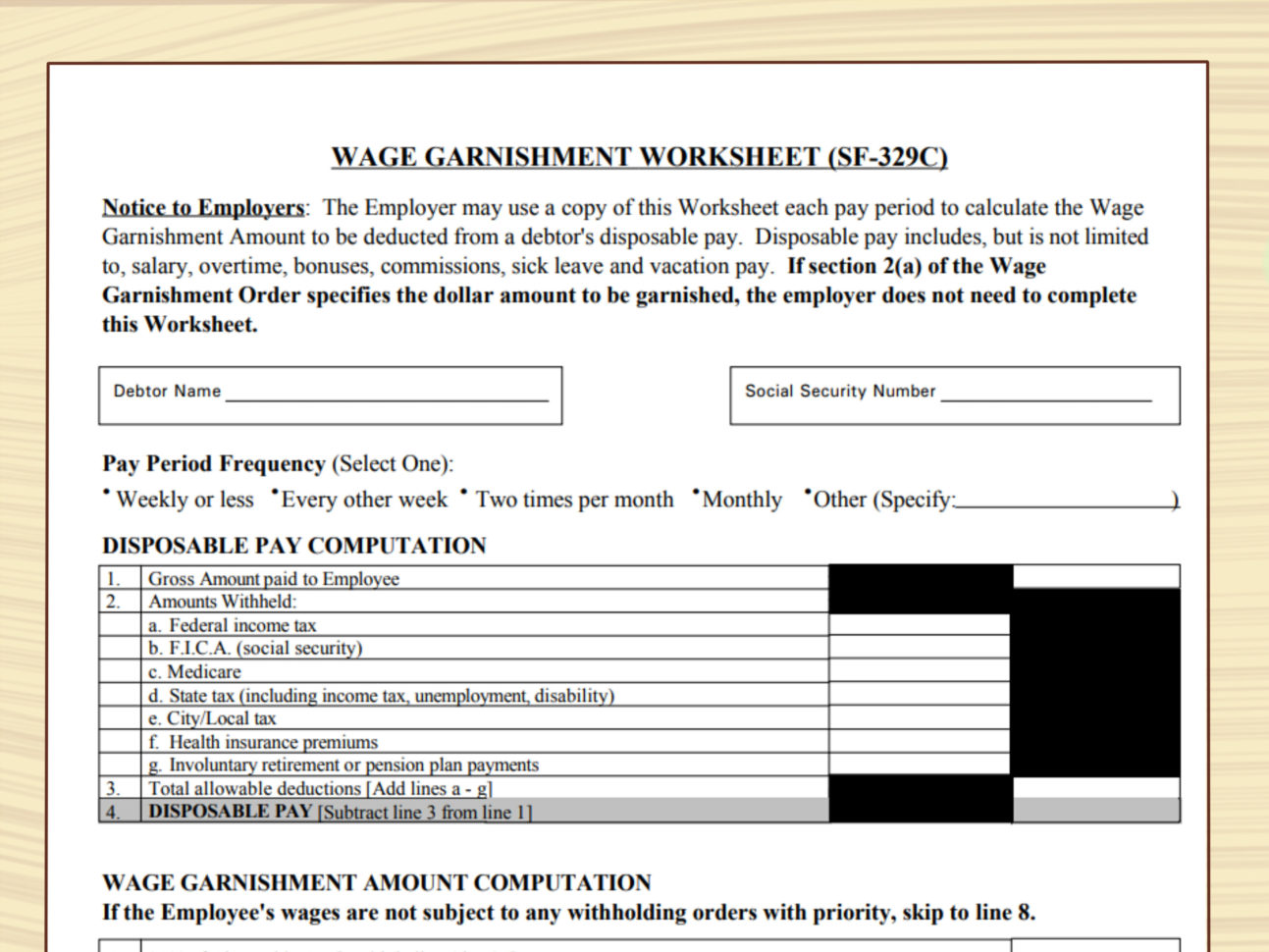 Department Of Education Garnishment Worksheet Best — db-excel.com