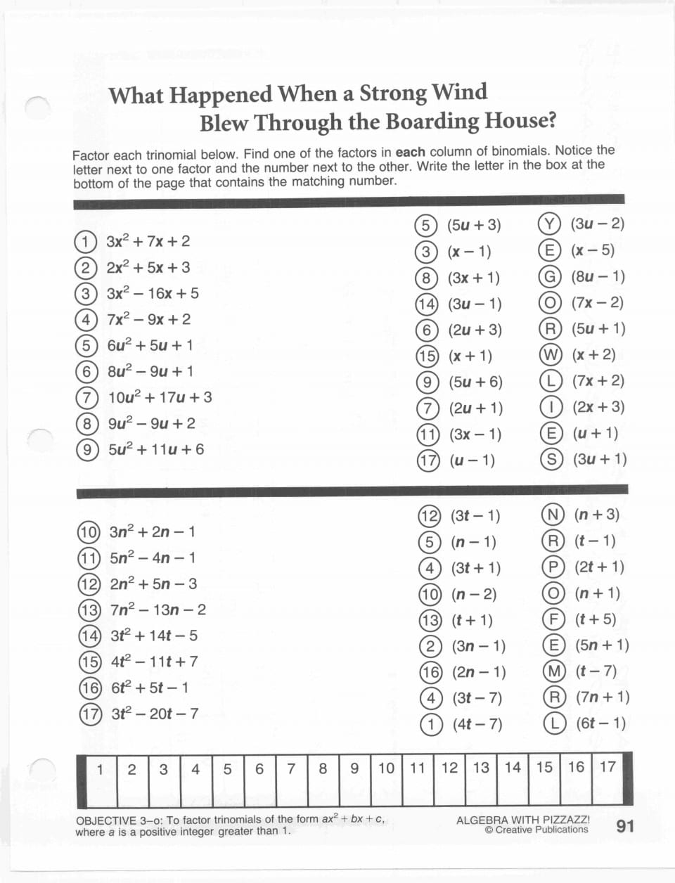 did-you-hear-about-math-worksheet-answer-page-103-algebra-with-pizzazz-worksheet-answers-page