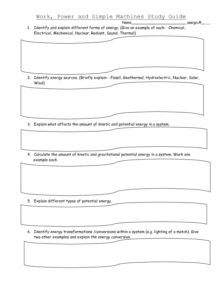 Different Orms Of Energy Orm Types Sound Worksheets