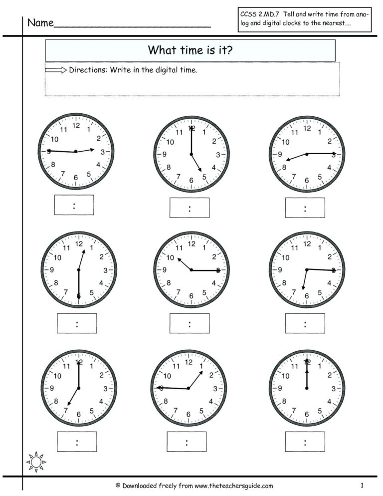 Digital Clock Worksheets Ks1 Navajosheetco —