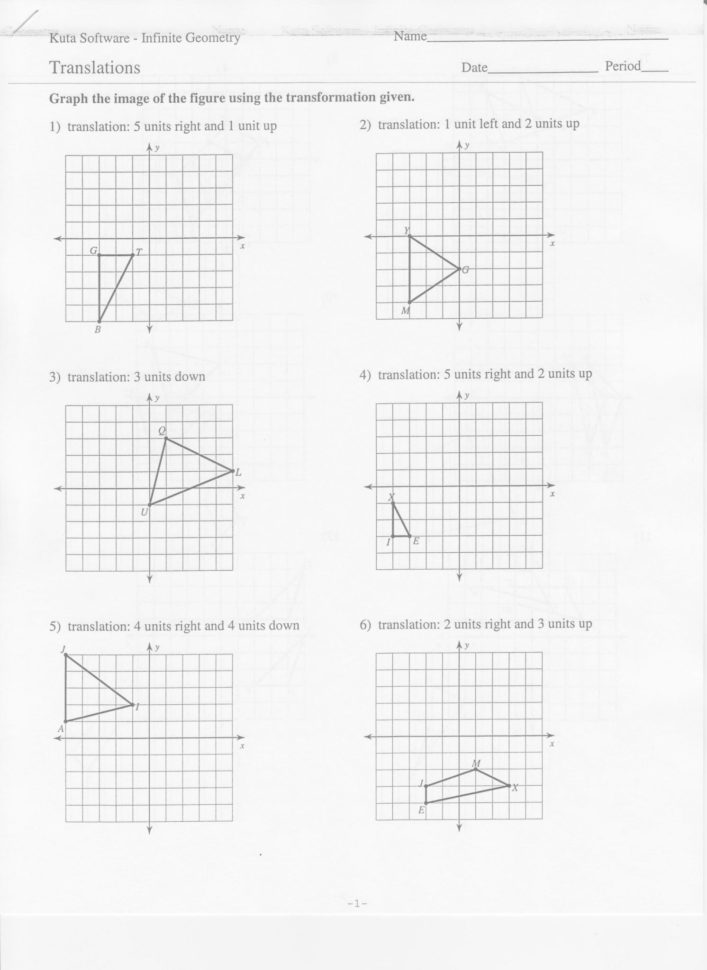 Dilations Worksheet Pdf