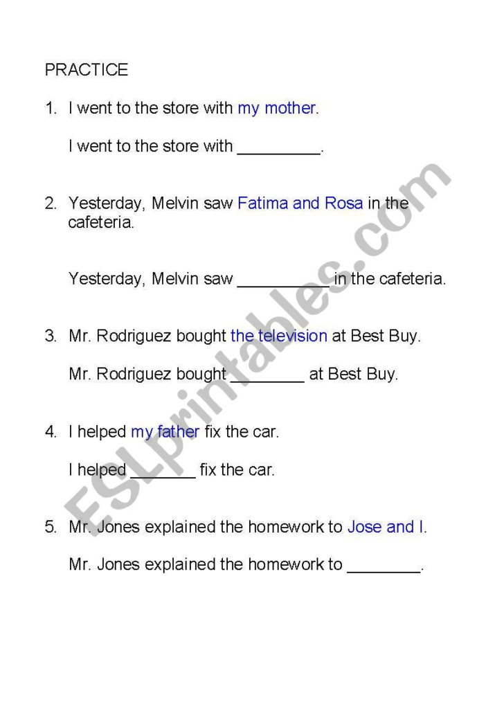 Direct And Indirect Object Pronouns Notes And Followup Exercises — db ...
