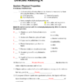 Directed Reading Worksheets Physical Science Answers