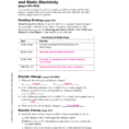 Directed Reading Worksheets Physical Science Answers Math