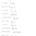 Distributive Property And Combining Like Terms Worksheet Algebra 1