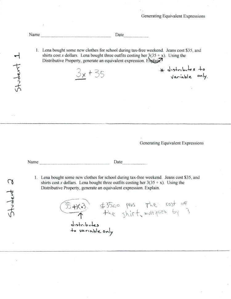 Distributive Property Practice Worksheet Math – Findethclub