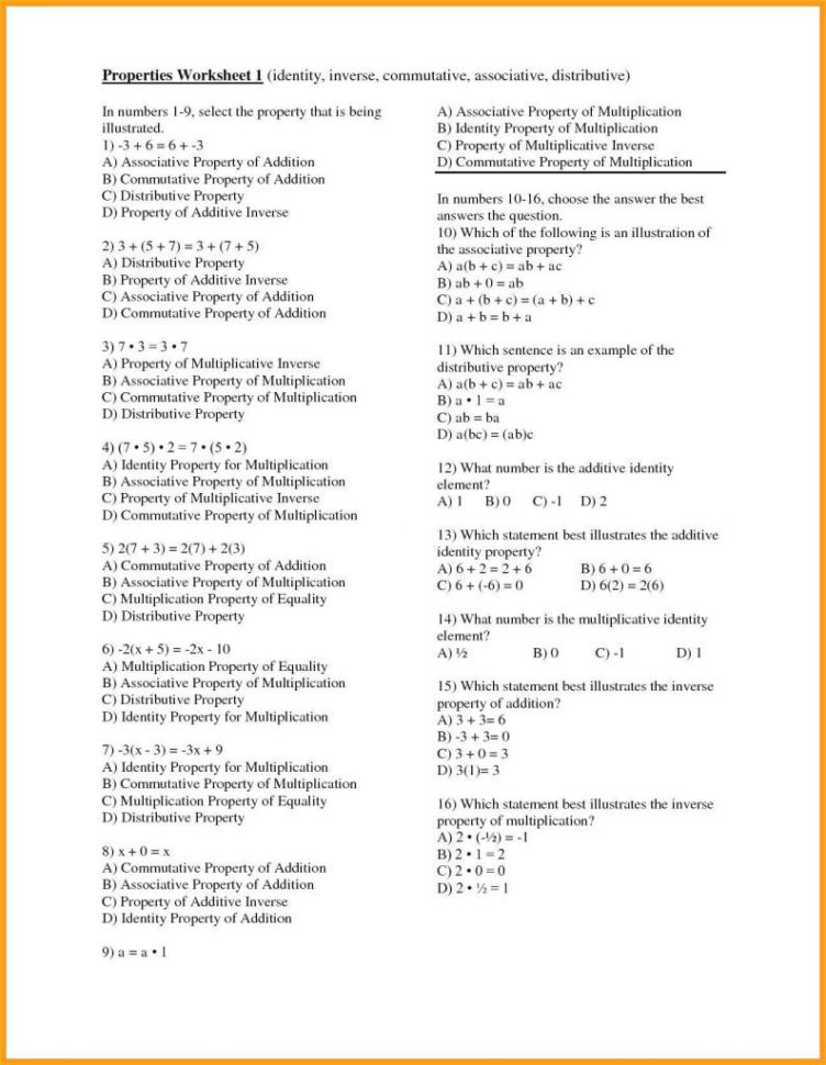 Distributive Property Worksheets 650838  Distributive