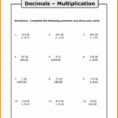 Dividing Decimals Worksheet 650838  Multiplying And