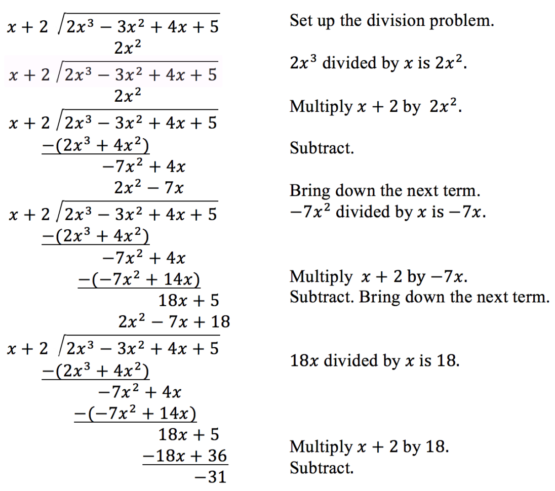 Dividing Polynomials · Precalculus
