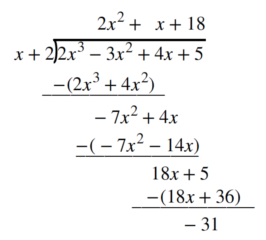 Dividing Polynomials · Precalculus