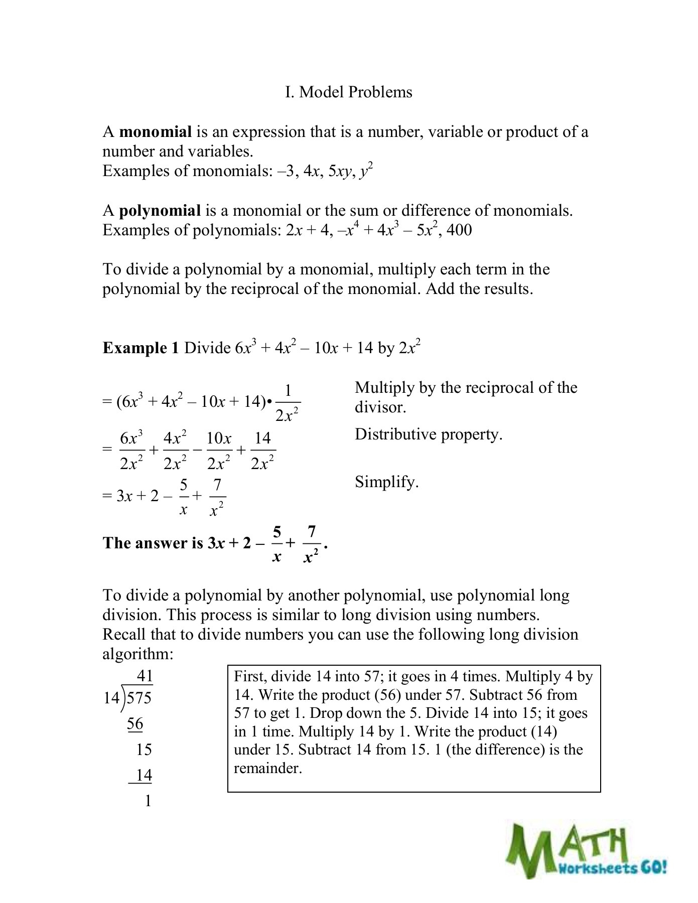 Dividingpolynomialsworksheet Pages 1  6  Text Version  Anyflip