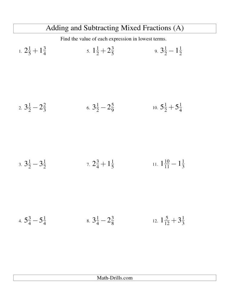 Division Of Fractions Worksheets For 5Th Grade  Homeshealth