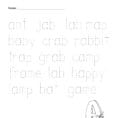 Doc  Alphabet Tracing Practice Name Tracing Worksheet