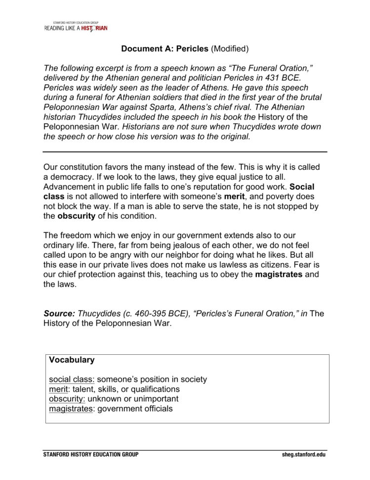 Document A Pericles Modified