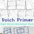 Dolch Primer Sight Words Worksheets  Fun With Mama